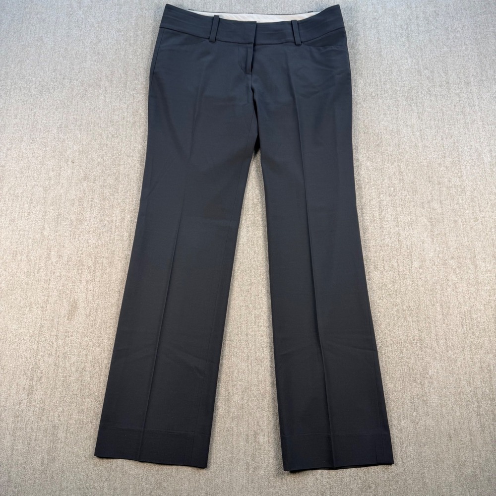 Ann Taylor Dress Pants Women 4 Gray Straight Leg Professional Trousers